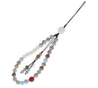 UKCOCO 1pieza Lanyard De Agalmatolite Estilo Chino Correa Corto Para Teléfono Móvil Cuerda De Bodhi y Cadena Para Muñeca Rojo