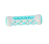 UKCOCO 1pieza Perro Molar Juguete Duradero para Masticar Limpiador De Dientes y Juguete De Cepillo De Mascotas Multi-función para Hogar y Tienda Color Plata y Azul Lago