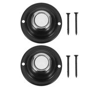 UKCOCO 2 botones redondos para timbre de puerta - Mini interruptor | Mini interruptor de timbre, controlador de timbre eléctrico, para puerta principal, accesorio de repuesto para garaje,