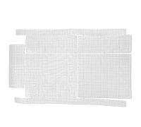 UKCOCO 2 Juegos de Láminas de Rejilla de Plástico para Tejer Bolsas Placas Cuadriculadas DIY Molde para Bolsos Material para Hacer Crochet y Bordado Plástico Duradero Recortables