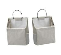 UKCOCO 2 Juegos Organizador Colgante de Pared Gris de Bolsa de Almacenamiento para Hogar y Dormitorio Práctico y Duradero para Mantener Espacio