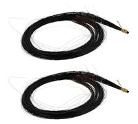 UKCOCO 2 Paquetes de Pelo Natural de Crin de Caballo para Viola, Suministro Portátil para Reparación de Viola, Accesorios Musicales Esenciales para Mantenimiento de Instrumentos