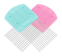 UKCOCO 2 Peines para Manualidades de Papel Quilling, Herramienta de Quilling de Bricolaje, Colores Rosa y Azul, Set de 2 Piezas para Elaboración Artesanal y Flores de Papel, Herramienta