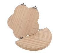 UKCOCO 2 Piezas Accesorios para Jaulas de Loros Perchas Cómodas de Madera para Pájaros Plataforma de Percha para Cotorras para Parrots Accesorios para Jaulas de Pájaros
