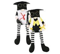 UKCOCO 2 Piezas Adornos de Graduación Muñecos GNOME y Rudolph Decoración para Fiestas de Graduación Muñecos para Celebraciones Infantiles y Universitarias