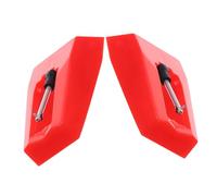 UKCOCO 2 piezas Agujas de Repuesto para Tocadiscos Aguja de Vinilo Instalación Compatible con Gramófonos y Fonógrafos Color Rojo