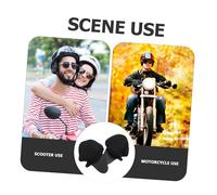 UKCOCO 2 piezas Almohadillas Protectoras para Oídos de Casco de Moto Cubre Orejas Térmicas Bloquea Viento y Ruido Instalación Rápida para Cascos de Motocicleta Accesorio para Conducción
