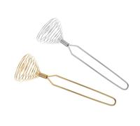 UKCOCO 2 piezas Batidores de Varillas Inoxidable Manual para Huevos y Herramienta de Cocina Ergonómica y Práctica de Limpiar y Resistente para Cocineros y Experimentados Reutilizable