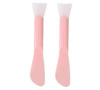UKCOCO 2 piezas Brochas de Silicona Facial Doble Cabeza Aplicadores para Faciales Portátiles y Duraderas para Cuidado Facial