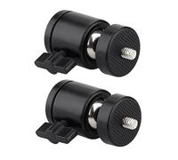 UKCOCO 2 Piezas Cabezal de Trípode Metal Soporte Zapata para Luz de Anillo Esférica para Trípode de Cámara para Teléfono