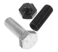 UKCOCO 2 piezas Caja Almacenamiento Oculta Tipo Tornillo Resistente Metal Portátil para Camping y Objetos Secretos Contenedor Exterior Negro y Plata