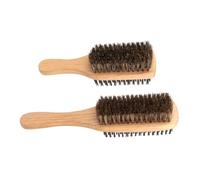 UKCOCO 2 piezas Cepillo Doble Cara Cerdas Jabalí para Hombres Grande y Pequeño Cepillo Suave para Cabello Fino Barba y Peinado Versátil Limpieza y Estilo sin Irritación