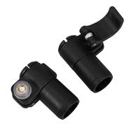 UKCOCO 2 Piezas Clip de Bloqueo Externo para Bastones de Trekking 16 Mm, Abrazadera de Repuesto Cierre Rápido para Senderismo y Montañismo, Accesorio Resistente para Mochila y