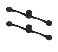 UKCOCO 2 Piezas Clip de Silicona para Freidora de Aire Imán, Negro, Resistente al Calor, Accesorio de Protección para Papel Antiadherente y Cesta de Freidora de Aire