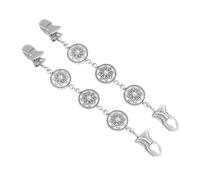UKCOCO 2 piezas Clips Retro para Cárdigan y Chal Unidades Broches Vintage de Aleación Plateada Decorativos y Duraderos para Suéteres y Prendas Deslizantes
