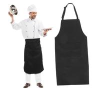 UKCOCO 2 Piezas Delantal de Chef y Resistente Poliéster Algodón para Cocina Pintura Salón Adultos Protección y Fácil