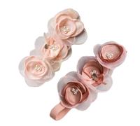 UKCOCO 2 piezas Diadema Floral para Niña de Unidades con Perlas Artificiales y Diseño de Flor Accesorios para Cumpleaños y Fotografía Infantil Colores Aleatorios Color Color Aleatorio