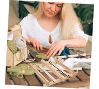 UKCOCO 2 piezas DIY Telar de Madera Pequeño Herramienta Manual Creativo para Desarrollo Intelectual