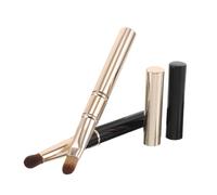 UKCOCO 2 Piezas Dual-ended Reusable Silicone Lip Brush With Protective Cover Soft Round And Flat Heads For Precise Application And Blending Portable Makeup Tool