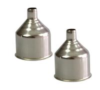 UKCOCO 2 piezas Embudo de Acero Inoxidable Reutilizable para Líquidos Vino y Aceite Mini Accesorio Doméstico Práctico y Duradero para Rellenar Botellas y Frascos