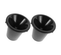 UKCOCO 2 Piezas Escupidera Redonda Doble Asa para Cata de Vino Cubeta PP Resistente con Diseño Embudo Antisalpicaduras para Bares Pubs y Fiestas Paquete de Unidades