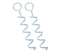 UKCOCO 2 Piezas Estacas de Hierro para Tienda de Campaña con Diseño de Tornillo para Fijación Segura de Mascotas y Estructuras al Aire Resistentes y Fáciles de Instalar para Uso