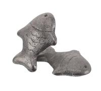 UKCOCO 2 Piezas Hierro Fundido Forma de Pez Suplemento Natural para Cocinar con Jugo de Limón y Vinagre Herramienta Dietética para Mejorar Hierro Apto para Veganos Atletas y Embarazadas