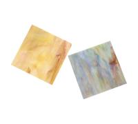 UKCOCO 2 Piezas Lámina de Vidrio Artesanal de Catedral | Vidrio para Manualidades, Uso en Bricolaje y Proyectos Creativos, Material de Vidrio, Pieza para Obras