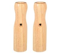 UKCOCO 2 Piezas Mangos de Madera para Futbolín Empuñadura Octagonal Cómoda y Estable, Accesorios para Juegos de Interior y Entretenimiento Familiar
