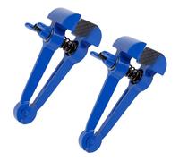 UKCOCO 2 Piezas Mini Tornillo de Mesa Manual de Alta Precisión para | Abrazadera de Sobremesa, Acero al Carbono Azul, Apertura y Bloqueo Rápidos, para Piezas Diminutas y Taladro