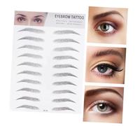 UKCOCO 2 piezas Pegatinas de Cejas Artificiales para de Unidades Negras Fáciles de Usar Transferencia Rápida para Cejas Naturales y Realistas Maquillaje sin Recuperación