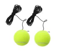 UKCOCO 2 Piezas Pelota de Tenis Pequeña con Cuerda Elástica para Entrenamiento Individual Set Portátil para Principiantes Práctica Estable y Resistente para Mejorar Habilidades y