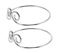 UKCOCO 2 piezas Pulseras de Metal Punk Brazaletes Boho para Mujer Diseño Vintage Robusto y Accesorio Portátil para Diario y Viaje