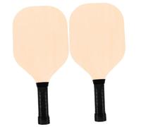 UKCOCO 2 Piezas Raqueta Kit De Bolas De Hoyo para El Hogar Palas De Tenis De Mesa Profesionales Bolas De Hoyo Ligeras Suministros De Bolas De Agujero Pelota De Hoyo Jugando Paletas Álamo