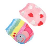 UKCOCO 2 Piezas Ropa para Perros Cosplay Conejo Chalecos de Forro Polar Cálido Invierno Disfraz de Mascota Cómodo y Fácil de Usar para Pequeñas