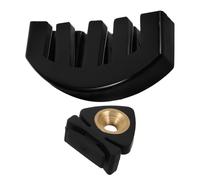 UKCOCO 2 piezas Silenciador Pequeño para Violín Negro Mute de Goma Portátil para Práctica y Reemplazo Seguro Control de Volumen Preciso para Músicos Ensayos y Actuaciones