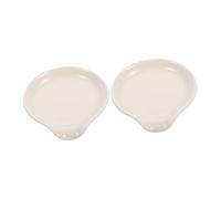 UKCOCO 2 piezas Soporte de Cucharas de Cerámica Compacto para Cocina Reposacucharas Versátil para Cucharas de Sopa Mantiene Encimera Limpia y Organizada