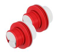 UKCOCO 2 Piezas Tapón para Desbordamiento de Fregadero Tapa Selladora Antiolor para Baño y Cocina Cubre Orificios de Desagüe Obstrucciones y Malos Olores