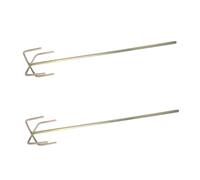 UKCOCO 2 piezas Varilla Mezcladora de Acero para Taladro Accesorio Profesional para Cemento y Mortero de Resistente y Reutilizable Mezcla sin Burbujas para Pintura y Revestimientos