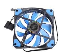 UKCOCO 2 Piezas Ventilador de Caja de Pc LED de Silencioso para Refrigeración para Uso Doméstico Azul