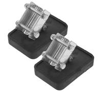 UKCOCO 2 protectores para patas de escalera antideslizantes, almohadillas de goma reforzada, accesorio ajustable para escaleras de aluminio y fibra de vidrio, uso doméstico y profesional