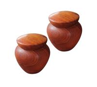 UKCOCO 2 Urnas Pequeñas de Madera Ligeras y Fáciles de Almacenar para Cenizas Humanas y Pelo de Mascotas Ideales para Memorial y Recuerdo Especial