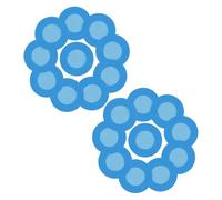 UKCOCO 20 Fundas de Silicona para Cabezal de Estetoscopio, Protector de Repuesto Azul, Accesorios Médicos para Diagnóstico, Cubiertas para Estetoscopio, Kit 20 Piezas para Uso Clínico