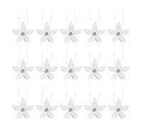 UKCOCO 20 Horquillas Pelo en Forma de U Flores Cristalizadas para Novia, Accesorio Ligero y Delicado para Bodas, Fiestas y Tocado de Boda Elegante, Juego de 20 Piezas