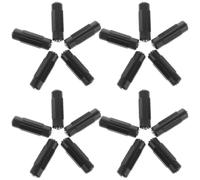 UKCOCO 20 Piezas Adaptador de Audio Hembra a Hembra de 3,5mm, Conector Auxiliar Estéreo, Metal y Plástico, Negro, para Teléfonos y Conectores Auxiliares, Accesorios de Audio Doméstico