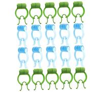 UKCOCO 20 piezas Clips Nasales para Entrenamiento Respiratorio Pinzas Ligeras y Duraderas para y Moldear Nariz Uso Diario para Leer Ver Tv y Comer Azules y Verdes