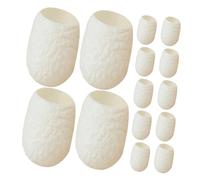 UKCOCO 20 Piezas Dedales De De De Seda Naturales Para Limpieza Facial Exfoliantes Capullos De De Seda Para Cuidado Facial Para Uso Baño