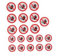 UKCOCO 20 piezas Etiquetas Adhesivas de Advertencia No Entrar Autoadhesivas Resistentes y Duraderas de Unidades para Señalización de Seguridad Fábricas y Equipos