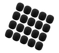 UKCOCO 20 piezas Fundas de Microfono de Protección Antiviento y Antisalpicaduras Cubiertas para Micrófonos Lavalier Clip Grabaciones Eventos y Oficinas Material Espumoso Seguro y
