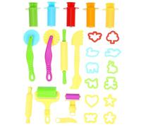 UKCOCO 20 piezas Moldes de Animales para Plastilina con Herramientas de Extrusión Colores Aleatorios Utensilios DIY para Manualidades y Desarrollo de Habilidades Color Color Aleatorio